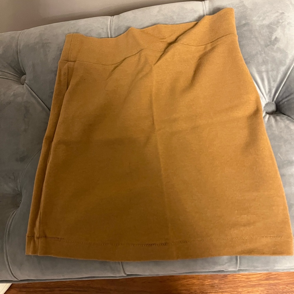 Tan Mini Skirt - Picture 2 of 2
